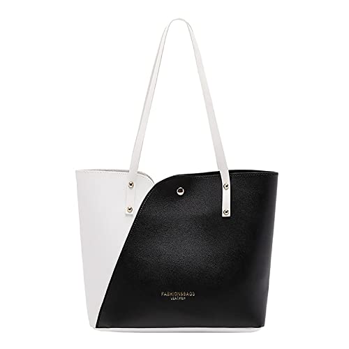 Damen-Tragetasche, modische Handtaschen, Damen-Geldbörse, Schultertaschen, Tragetasche, Ledertasche, Damen-Handtasche, Schwarz , Einheitsgröße von Generisch