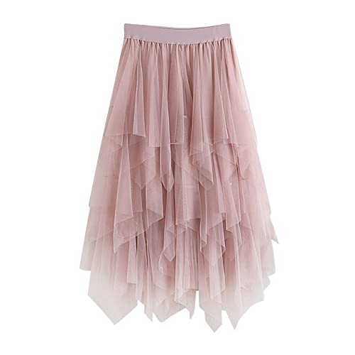 Damen Tüll Röcke High Low Layered Puffy Fee Röcke A-Linie Midi Rock Unregelmäßiger Tutu Rock Karnevalsrock mit Plissee Midi Elegant Festlich Faltenrock Sommer Karneval Kostüm Damen Tüll Röcke High Low Layered Puffy Fee Röcke A-Linie Midi Rock Unregelmäßiger Tutu Rock Karnevalsrock mit Plissee Midi Elegant Festlich Faltenrock Sommer Karneval Kostüm von Generisch