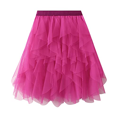 Damen Tüllrock Tütü Rock Minirock Petticoat Tanzkleid Dehnbaren Ballettrock Tüllrockfür Party Prom Karneval Kostüme Tanzen TüLl Rock Schwarz Karneval KostüM Damen GroßE GrößEn Tutu Schwarz Damen von Generisch