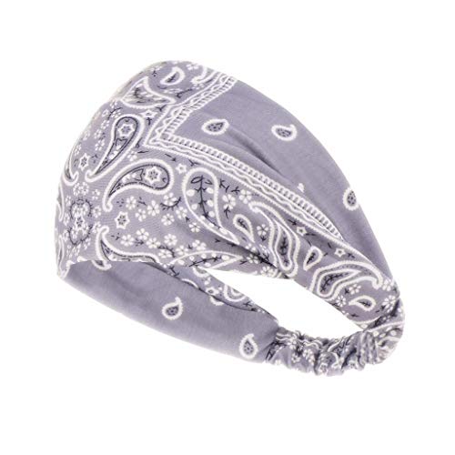 Damen Turban-Stirnband, trockenes Schweiß, Haarband, schnelles Cashew-Design, bedruckt, Sport-Stirnband, Stirnband, elastisch, Spa, funktional, nachhaltige Stirnbänder von Generisch