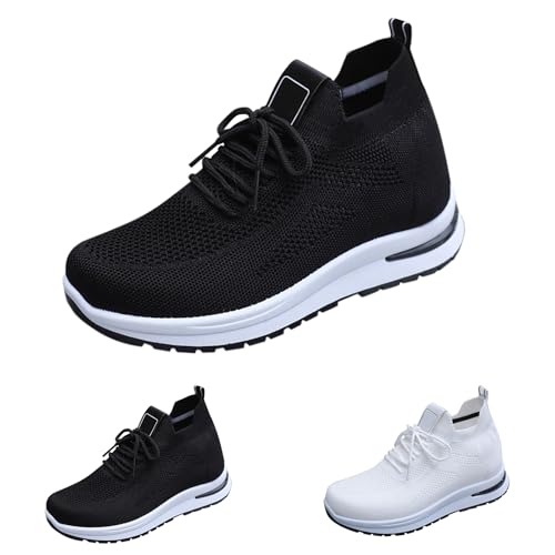 Damen-Turnschuhe, orthopädische Wanderschuhe, luftgepolstert, athletisch, lässig, atmungsaktiv, Netz-Sportschuhe, leicht, rutschfest, Tennis-Sneaker, Fitnessstudio, Joggen, Laufen, Schwarz , 37 EU Damen-Turnschuhe, orthopädische Wanderschuhe, luftgepolstert, athletisch, lässig, atmungsaktiv, Netz-Sportschuhe, leicht, rutschfest, Tennis-Sneaker, Fitnessstudio, Joggen, Laufen, Schwarz , 37 EU von Generisch