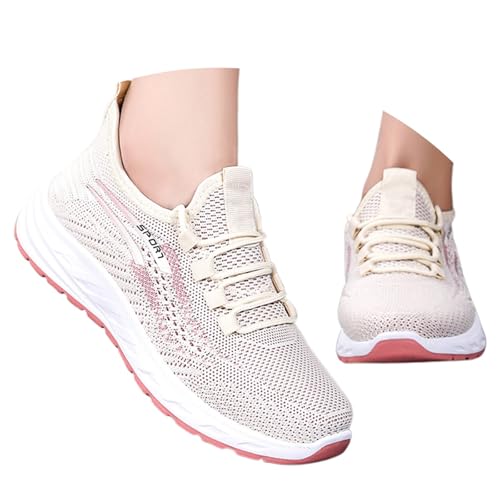 Damen Turnschuhe Orthopädische Schuhe Netz-Up-Sportschuhe Plantarfasziitis Weichen Sohlen Straßenlaufschuhe Laufschuhe Schmerzlinderungs Dirndl Trachten Sportschuhe Oktoberfest von Generisch