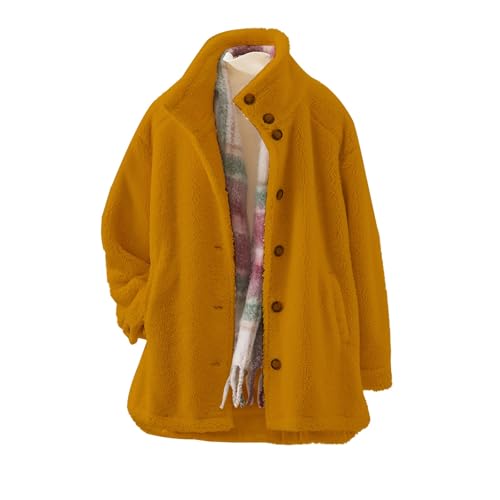 Damen Übergangsjacke Herbst Winterjacke Teddy Fleece Jacke Sherpa Wintermantel Warm Gefüttert Teddyjacke Herbstjacke Große Größen Winter Mantel Herbst Fleecejacke Mantel Damen Kurz von Generisch