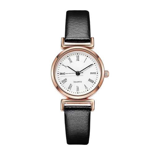 Damen Uhren Analog Quarz Edelstahl Modische Damenuhr Wunderschöne und kompakte Damenuhr Lässige und stilvolle Elegante Damenuhr Damenuhruhr Edelstahl (B, One Size) von Generisch