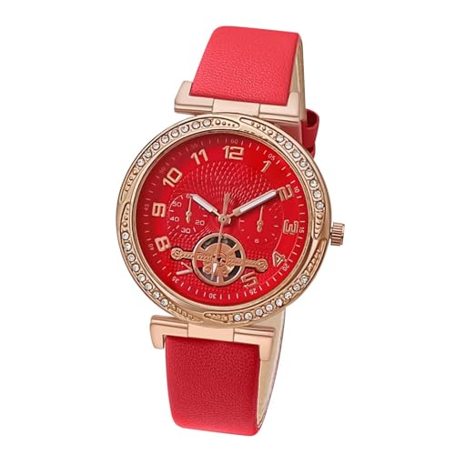 Damen Uhren Beliebte modische Uhr, geeignet für Studentinnen, lässige modische Uhr, ultradünne Uhr mit Netzgürtel Analog Quarz Armbanduhr mit Edelstahlarmband (A, One Size) von Generisch