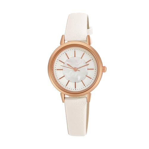 Damen-Uhren Modische Damenuhr Wunderschöne kompakte Damenuhr Lässige einfache Elegante Damenuhr Damenuhruhr Edelstahl (C, One Size) von Generisch