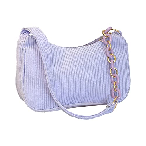 Damen-Umhängetasche, schlicht, lässig, Biber, einzelne Schultertasche, Geldbörsen für Damen, violett, Einheitsgröße Damen-Umhängetasche, schlicht, lässig, Biber, einzelne Schultertasche, Geldbörsen für Damen, violett, Einheitsgröße von Generisch