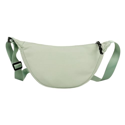 Damen-Umhängetasche, verstellbarer Riemen, Reißverschluss, großes Fassungsvermögen, lässig, Nylon, für den täglichen Gebrauch, Vintage-Look, Ledertaschen, grün, One size Damen-Umhängetasche, verstellbarer Riemen, Reißverschluss, großes Fassungsvermögen, lässig, Nylon, für den täglichen Gebrauch, Vintage-Look, Ledertaschen, grün, One size von Generisch