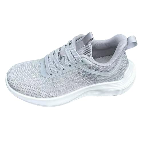Damen Walkingschuhe Leicht Halbschuhe Bequem Atmungsaktiv Freizeitschuhe Laufschuhe Vegan Sportschuhe Chunky Sole Sneaker Low Top Stoffschuhe Sportlich Walkingschuhe Mesh Turnschuhe von Generisch