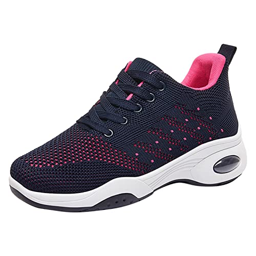 Damen Walkingschuhe Trachtenschuhe Netz-Up-Sportschuhe Anti-Rutsch rutschfest Schuhe Gym Fitness Running Schlupfschuhe mit Memory-Schaum Brautschuhe Mesh Atmungsaktiv von Generisch