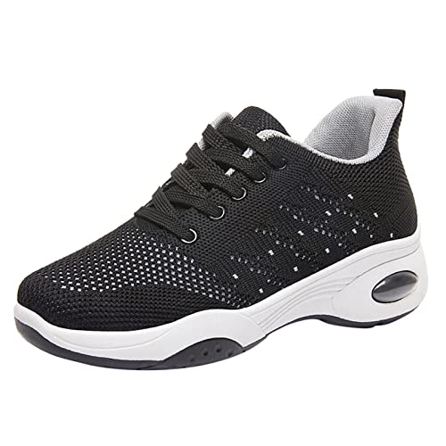 Damen Walkingschuhe Trachtenschuhe Netz-Up-Sportschuhe Anti-Rutsch rutschfest Schuhe Gym Fitness Running Schlupfschuhe mit Memory-Schaum Brautschuhe Mesh Atmungsaktiv von Generisch