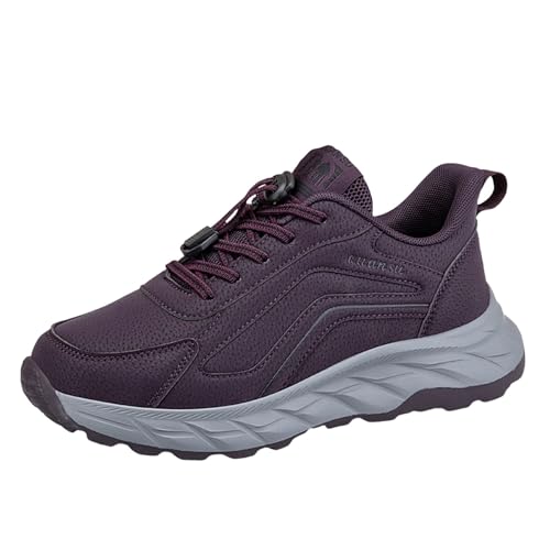 Damen-Wanderschuhe, Slip-Ons, Outdoor-Netzschuhe, Laufschuhe, modisch, Sport, atmungsaktive Sneaker, Damen-Wanderschuhe, Größe 41, violett, 6.5 UK 3X-Narrow Damen-Wanderschuhe, Slip-Ons, Outdoor-Netzschuhe, Laufschuhe, modisch, Sport, atmungsaktive Sneaker, Damen-Wanderschuhe, Größe 41, violett, 6.5 UK 3X-Narrow von Generisch