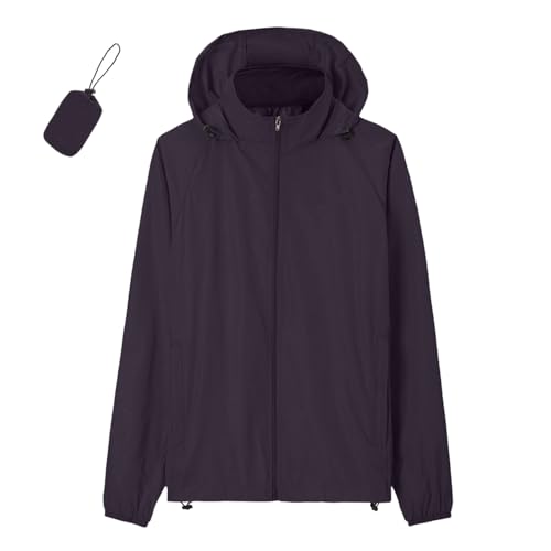 Damen Wasserdichte Faltbar Regenjacke Mit Kapuze Reflektierende Fahrradjacke Für Die Nacht Leicht Wasserdicht Windbreaker Jacke Fahrrad Herbstjacke Funktionsjacke Für Wandern Reisen Xxxl Xl Grün von Generisch