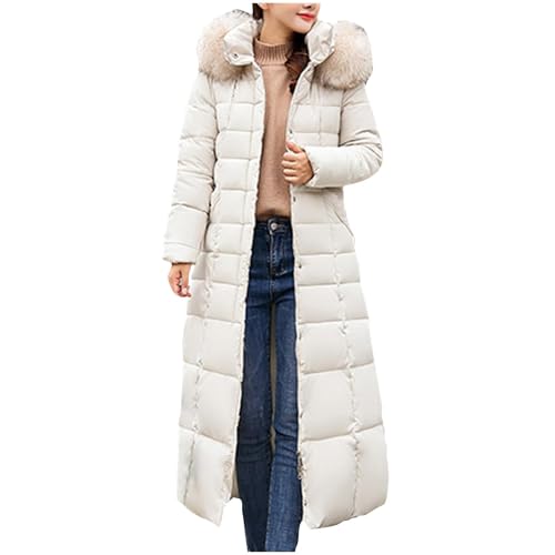 Damen Winter Langarm Wintermantel Steppjacke Parka Jacke Lange Elegant DamenmantelWarm Gefüttert mit Kapuze Winterparka Mantel Einfarbig Bequemes Sportjacke Winddicht Outdoorjacke Damen Winter Langarm Wintermantel Steppjacke Parka Jacke Lange Elegant DamenmantelWarm Gefüttert mit Kapuze Winterparka Mantel Einfarbig Bequemes Sportjacke Winddicht Outdoorjacke von Generisch