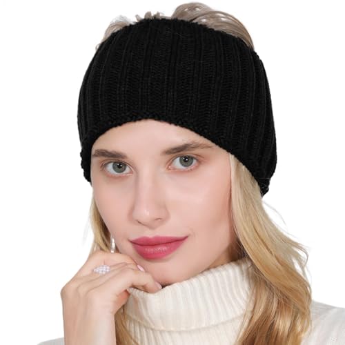 Damen-Winter-Stirnband, breites Strick-Stirnband für den Winter – kalt, ob Ohrenwärmer, Stirnband, weich, gestrickt, dick, warm, gehäkelt Damen-Winter-Stirnband, breites Strick-Stirnband für den Winter – kalt, ob Ohrenwärmer, Stirnband, weich, gestrickt, dick, warm, gehäkelt von Generisch