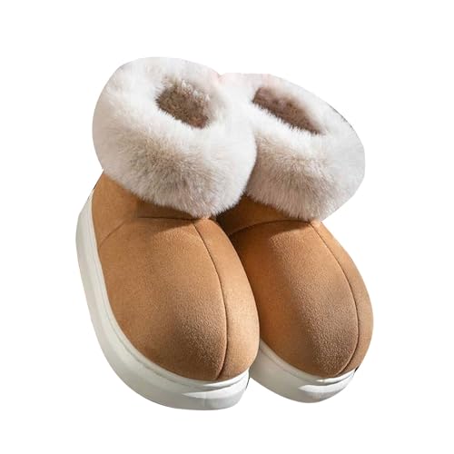 Damen Winterschuhe Winterstiefel Damen Gefüttert Winter Schuhe Outdoor Rutschfeste Weitschaft Warme Fleece Winterschuhe Elegant Ergonomie Breite Gefüttert von Generisch