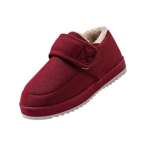 Damen Winterschuhe Winterstiefeletten Damen Gefüttert Winterboots Outdoor Rutschfeste Weitschaft Warme Fleece Kurzstiefeletten Elegant Ergonomie Wasserdichte Schuhe von Generisch