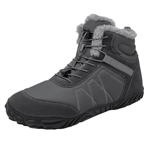 Damen Winterstiefel Winterstiefeletten Damen Gefüttert Winterboots Outdoor Rutschfeste Weitschaft Warme Fleece Winter Boots Women Elastische Ergonomie Schneeschuhe von Generisch