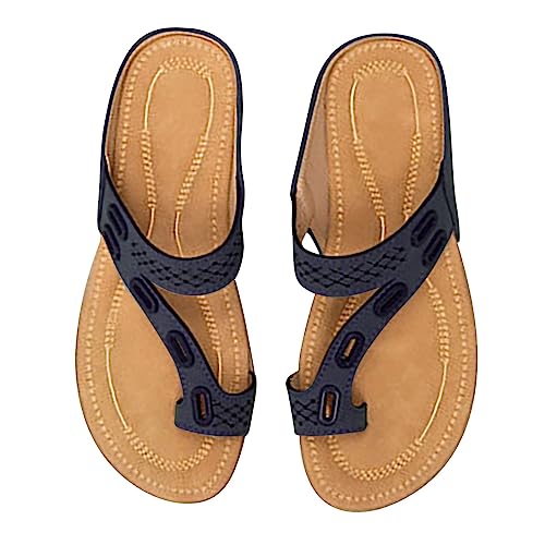 Damen Zehensandalen Slip On Split Toe Flip-Flops Leichte Weiche Sohle Strandschuhe Outdoor Mode Flip Flops Casual Bequeme Flache Hausschuhe, blau, 39 EU Damen Zehensandalen Slip On Split Toe Flip-Flops Leichte Weiche Sohle Strandschuhe Outdoor Mode Flip Flops Casual Bequeme Flache Hausschuhe, blau, 39 EU von Generisch