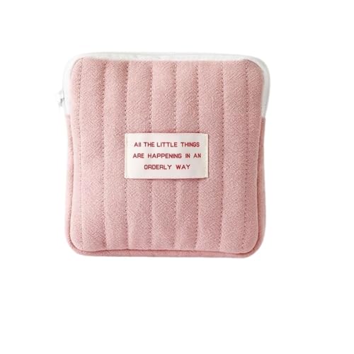 Damen kleine Kosmetik Tasche Reiß Verschluss Mädchen Mini-Servietten Make-up Lippenstift Taschen Reisen Ohrhörer Münzen Organizer Beutel von Generisch