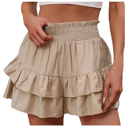 Damen mädchen Basic Rock Schwarzer Rock Damen Mini Skater Rock mit Hose Taschew vielseitige dehnbaren informell Damen Tennis RockSkort Raffender Partyrock von Generisch