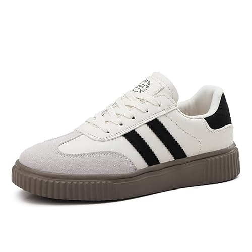 Damen. Freizeit Schuhe Koreanische Version Dicker Boden Bewegung Einzelschuhe Vintage Hunderte Deutsche Ausbildung Schuhe (Michal,36) von Generisch