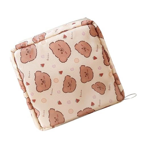 Damenbinden | Bedruckte Perioden-Tasche | Niedlicher Druck Damenbinden Tasche für Teenager – Tragbare Mädchen Periode Tasche, Feminine Pflegezeit Taschen für Slipeinlagen / Binden / Damenbinden von Generisch