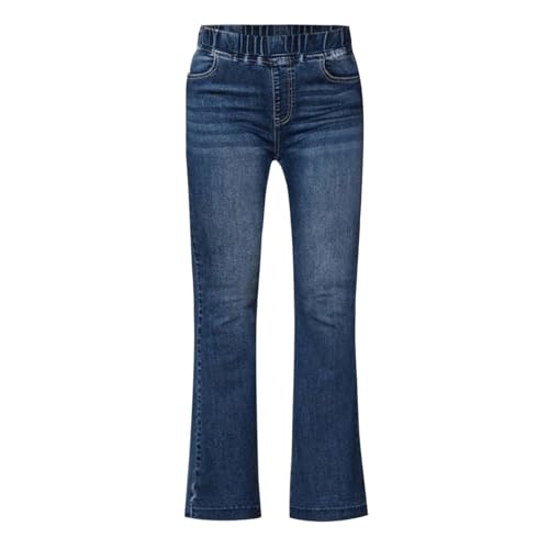 Damenhose, lockere Jeans, Denim-Hose, Glockenunterteil, Jeans für Damen, ausgestellt, hohe Taille, elastische Taille, trendige Stretch-Denim-Hose und ausgestellte Jeans für Damen, schwarze Jeggings von Generisch
