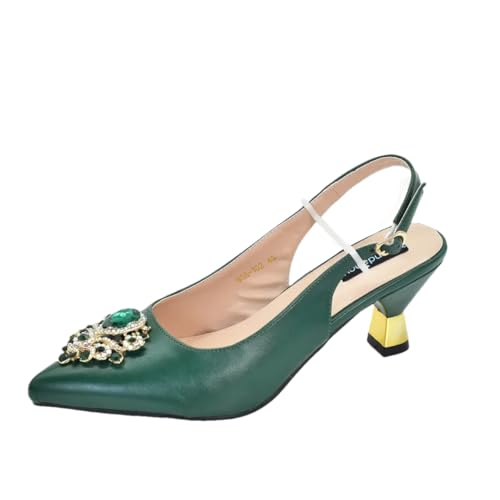 Damenschuhe und Taschen passend zu Set Nigeria Party Italienisches Schuh- und Taschen-Set Party in eleganten Pumps mit Absatz, ONLY SHOES EN8, 43 EU von Generisch