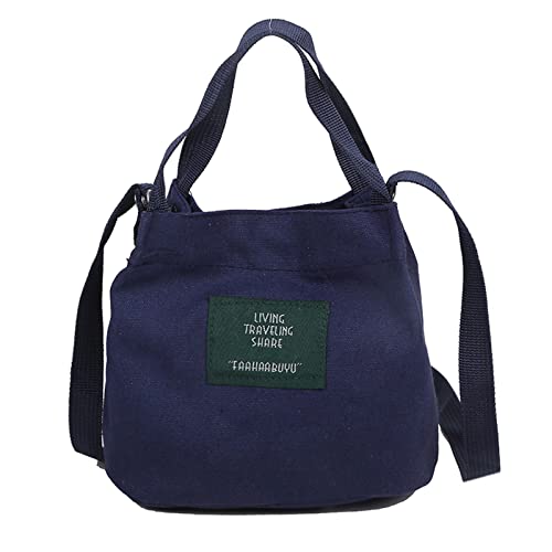 Damentasche, modisch, einfache Kunst, Mädchen, Segeltuch, lässige Kuriertasche, Schultertasche für Herren, blau, Einheitsgröße Damentasche, modisch, einfache Kunst, Mädchen, Segeltuch, lässige Kuriertasche, Schultertasche für Herren, blau, Einheitsgröße von Generisch