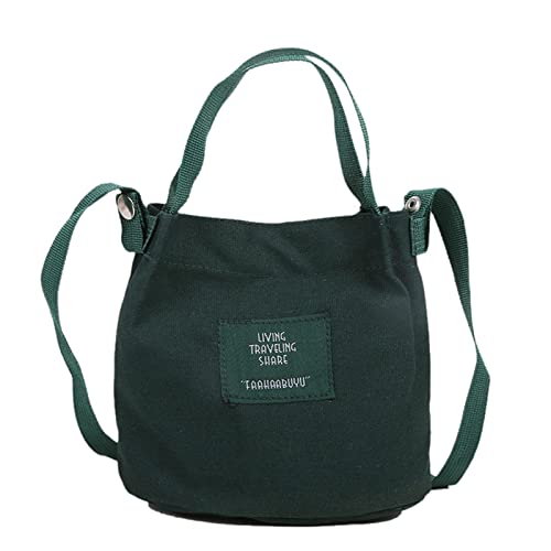 Damentasche, modisch, einfache Kunst, Mädchen, Segeltuch, lässige Kuriertasche, Schultertasche für Herren, grün, Einheitsgröße Damentasche, modisch, einfache Kunst, Mädchen, Segeltuch, lässige Kuriertasche, Schultertasche für Herren, grün, Einheitsgröße von Generisch