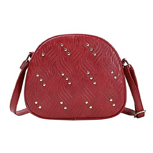 Damentasche Einfache Solide Leder Mode Schultertasche Casual Mode Messenger Bag Extra Groß Schultertasche, RD2, Einheitsgröße von Generisch