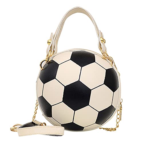 Damentasche Modische Fußballtasche Vielseitige Umhängetasche Messenger Bag Kinderwagen Taschen Halterung (White, One Size) von Generisch