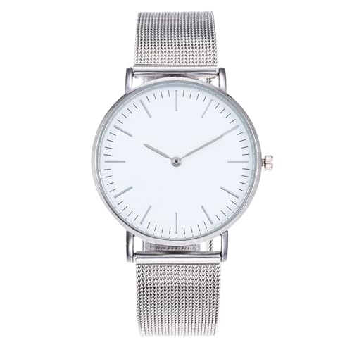 Damenuhren Analog Quarz Armbanduhren Beliebte modische Uhr, geeignet für Studentinnen, lässige modische Uhr, ultradünne Uhr mit Netzgürtel (B, One Size) von Generisch