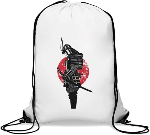 Dark Armoured Setting Sun Gym Sack Casual Drawstring Bag White, weiß, Einheitsgröße von Generisch
