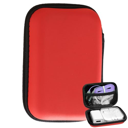 Datenkabel-Aufbewahrungstasche – Reise-Kabel-Organizer-Tasche, tragbarer Reise-Elektronik-Organizer, Zubehör-Tragetasche, Tech-Organizer, Aufbewahrungstasche für Kabel, Kabel, Ladegerät und Ohrhörer von Generisch
