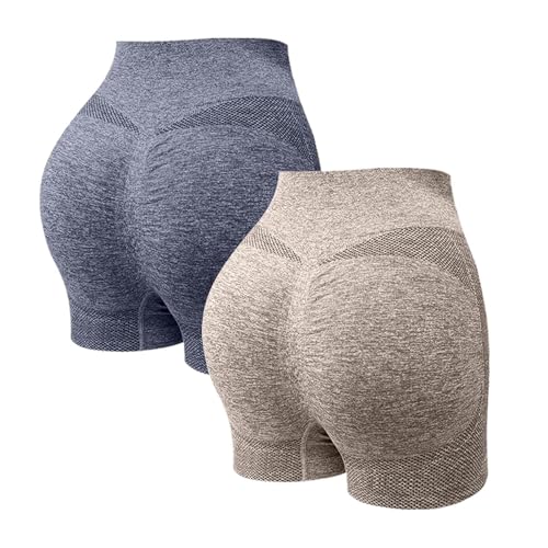 Day Prime 2er Pack Damen Gym Shorts Hohe Taille Kurze Radlerhose Scrunch Butt Lifting Workout Yoga Fitness Nahtlos Sportshorts Bauchweg Unterhosen Blickdicht Sommer Hotpants Day Prime 2er Pack Damen Gym Shorts Hohe Taille Kurze Radlerhose Scrunch Butt Lifting Workout Yoga Fitness Nahtlos Sportshorts Bauchweg Unterhosen Blickdicht Sommer Hotpants von Generisch
