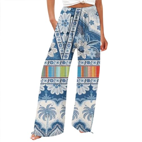 Deals Des Tages Angebote Des Tages Heute Weite Sommerhose Damen Leicht Und Luftig High Waist Strandhose Lang Freizeithose Sommer Palazzo Hose Bequem Stoffhose Angebote Des Tages Heute Blitzangebote von Generisch