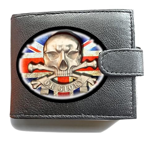 Death or Glory Geldbörse mit RFID-Diebstahlschutz, weiches Leder, großes Münzfach, Schwarz, Schwarz , L, Klassisch von Generisch