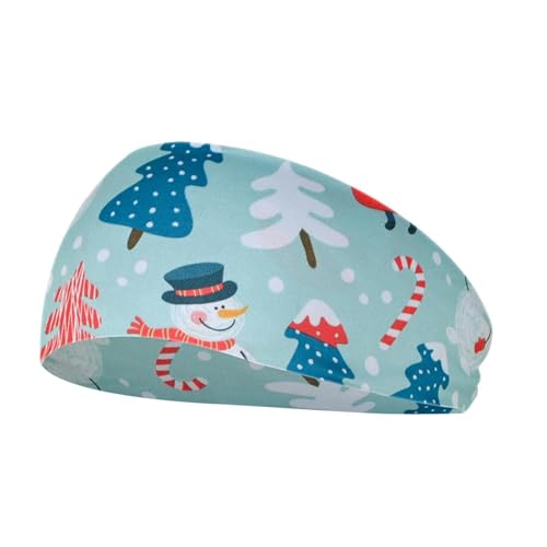 Dehnbare Weihnachts-Stirnbänder für Frauen, Weihnachts-Haar-Accessoires, rutschfeste Kopfbedeckung für Frauen, Weihnachtsparty, Cosplay (klassisches Muster) Laufweste Herren (A, One Size) von Generisch