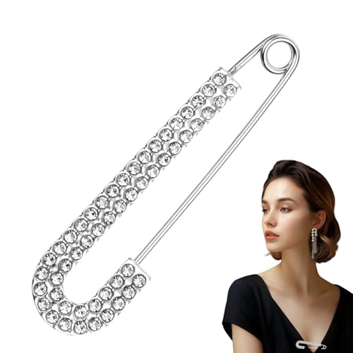 Dekorative Stecknadeln für Kleidung | Mode Broschen für Damen | Anti-Ausrutschen Zirkonbesatz Strass Clip Vintage für Damen Abendkleidung Freizeit Hochzeit Party Geburtstag Dekorative Stecknadeln für Kleidung | Mode Broschen für Damen | Anti-Ausrutschen Zirkonbesatz Strass Clip Vintage für Damen Abendkleidung Freizeit Hochzeit Party Geburtstag von Generisch