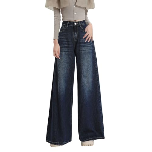 Denim Hosen Baggy Jeans Damen Loose Hosen Jeanshosen Y2k Style Vintage High Waist Straight Jean Hose Teenager Streetwear Damenjeans Gerades Bein Leicht Und Weich Denim Hosen Baggy Jeans Damen Loose Hosen Jeanshosen Y2k Style Vintage High Waist Straight Jean Hose Teenager Streetwear Damenjeans Gerades Bein Leicht Und Weich von Generisch