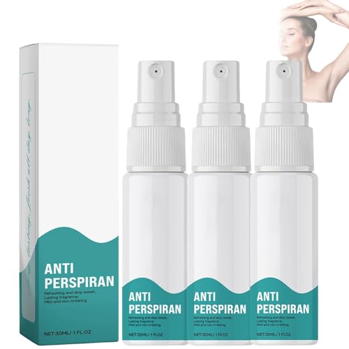 Deo-spray Herren/Damen,Antitranspirant Spray Gegen Starkes Für Gesicht,Hände,Und Füße,Anti Perspirex Sprays Für Alle Hauttypen Geeignet,30ML(3 Stück) von Generisch