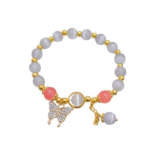 Design Advanced Sense Armband, Schmetterlings-Armband, weibliche Transferperle, Handschmuck, Perle und Kette, Statement-Halsketten, Einheitsgröße, Künstlicher Kristall, Kein edelstein von Generisch