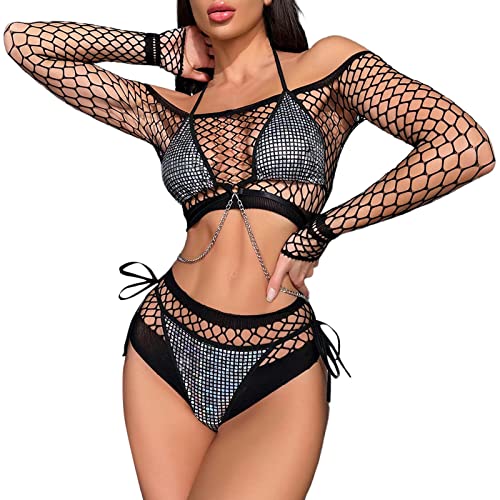 Dessous Damen Sexy Reizwäsche: Swinger-Club Unterwäsche Frauen Sexy Set Pride Outfit Reizwäsche Dessous Sissy Dress Dessous-Sets Dessous Für Frauen Unterrock von Generisch