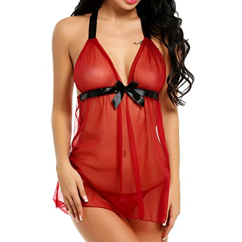 Dessous Damen Sexy Set Unterwäsche Babydoll Spitze Mesh Negligee Große Größe Reizwäsche Unten Offen Nachtwäsche Satin Lang Nachtkleid Tiefer V Ausschnitt Schlafanzug Strapsen Sleepwear Erotisch Dessous Damen Sexy Set Unterwäsche Babydoll Spitze Mesh Negligee Große Größe Reizwäsche Unten Offen Nachtwäsche Satin Lang Nachtkleid Tiefer V Ausschnitt Schlafanzug Strapsen Sleepwear Erotisch von Generisch