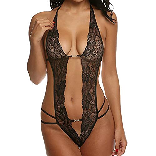 Dessous Set für XXXL Unterwäsche für Damen für Halfter Spitze Damen Reizwäsche Negligee Babydoll G-String Outfits Damen Dessous von Generisch