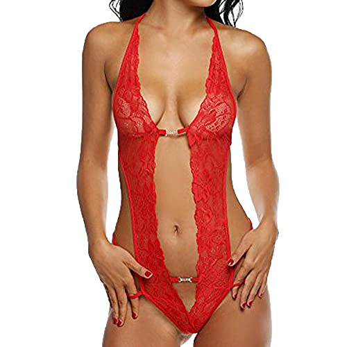 Dessous Set für XXXL Unterwäsche für Damen für Halfter Spitze Damen Reizwäsche Negligee Babydoll Unterwäsche Tiefer Cosplay-Set Fräulein Party Verein von Generisch