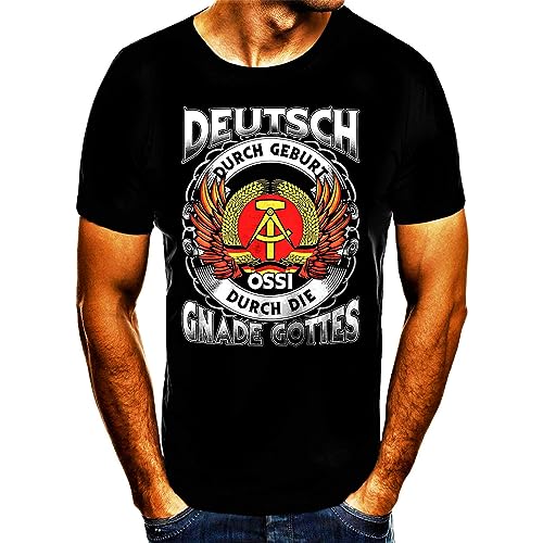 Deutscher durch Geburt Ossi durch die Gnade Gottes, DDR Shirt (XL) von Generisch