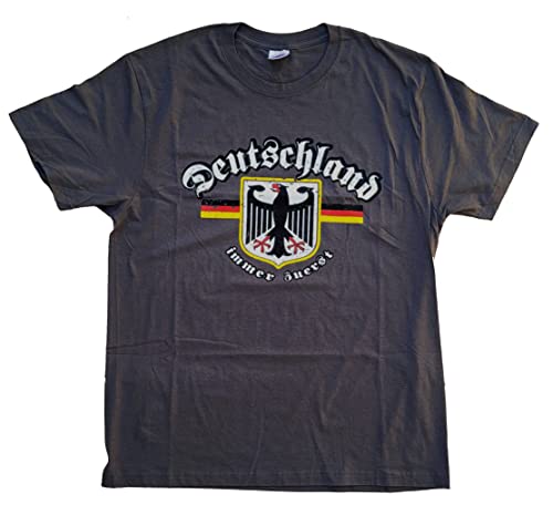 Deutschland T-Shirt - Immer ZUERST - (XL), Grau von Generisch